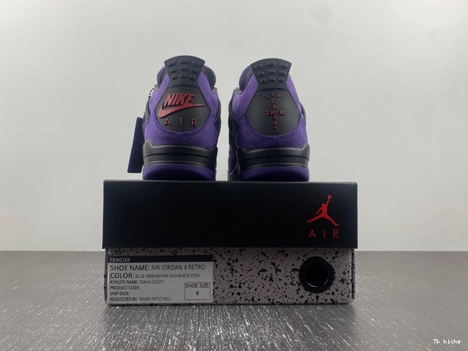 Reps TBK Jordan Suede 4 x Travis Purple Air Scott 0822